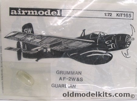 Airmodel 1/72 Grumman AF-2W or AF-2S Guardian - Bagged, 165 plastic model kit
